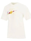 Sportswear Flower Short Sleeve T-Shirt White - NIKE - BALAAN 3