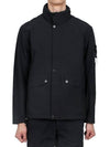 Logo Light Soft Shell Jacket Black - STONE ISLAND - BALAAN 3