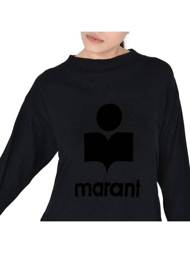 Kilsen Logo Print Sweatshirt Black - ISABEL MARANT - BALAAN 3