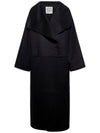 Signature Wool Cashmere Single Coat Black - TOTEME - BALAAN 1