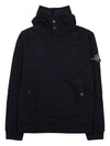 Garment Dyed Hoodie Black - STONE ISLAND - BALAAN 11