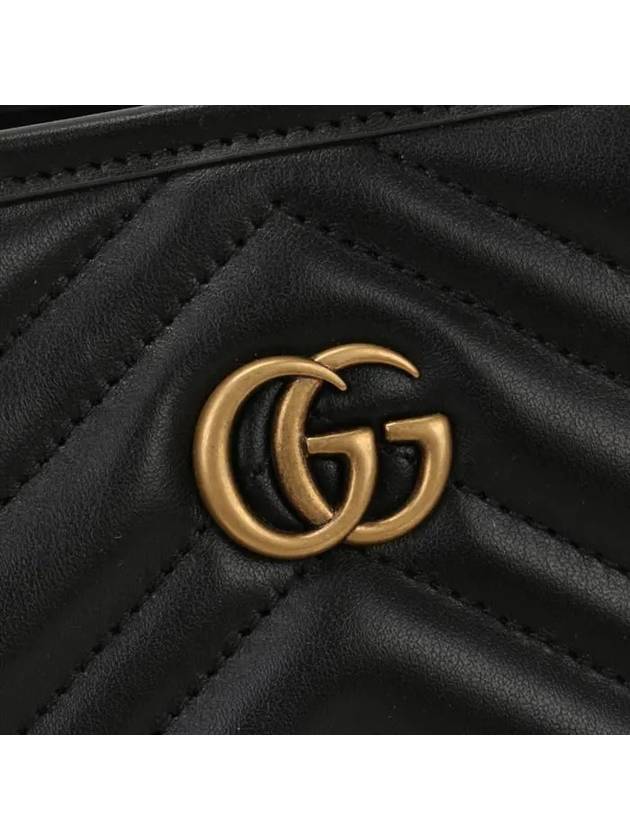 GG Marmont Small Tote Bag Black - GUCCI - BALAAN 6