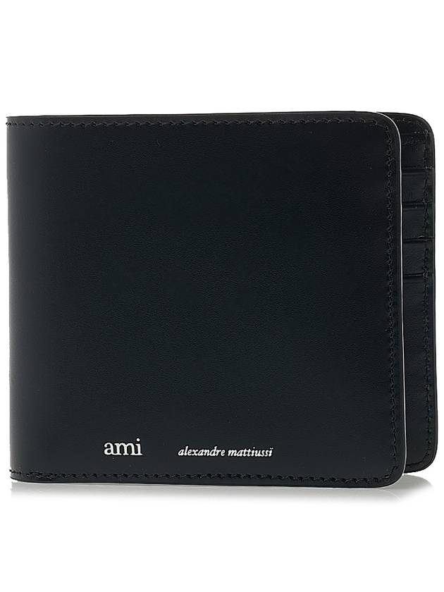 Logo Bifold Wallet Black - AMI - BALAAN 2