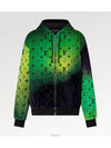 Monogram Zipper Velvet Hooded Zip up - LOUIS VUITTON - BALAAN 1