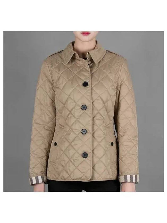 Frankby Quilted Jacket Beige - BURBERRY - BALAAN 2