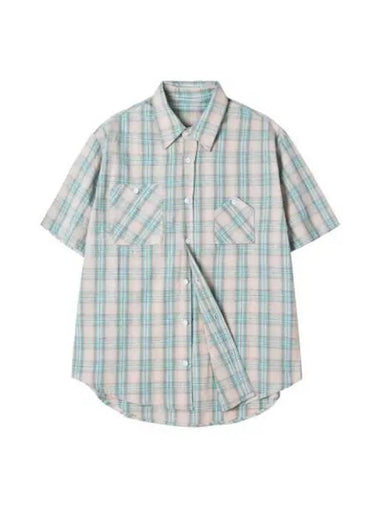 cig plaid 2 pocket work shirt green - KND - BALAAN 1