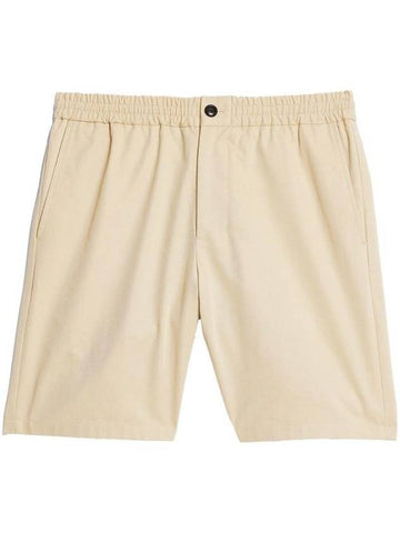 Elastic Waist Shorts Vanilla - AMI - BALAAN 1