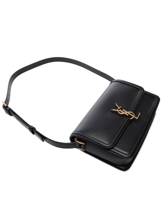 Women's Solferino Medium Leather Shoulder Bag Black - SAINT LAURENT - BALAAN 6