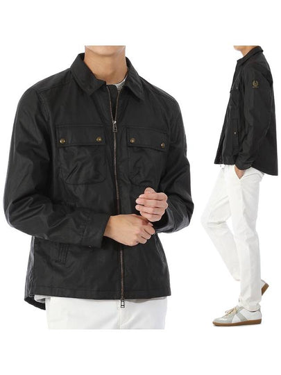 Tour Overshirt Waxed Cotton Jacket Black - BELSTAFF - BALAAN 2