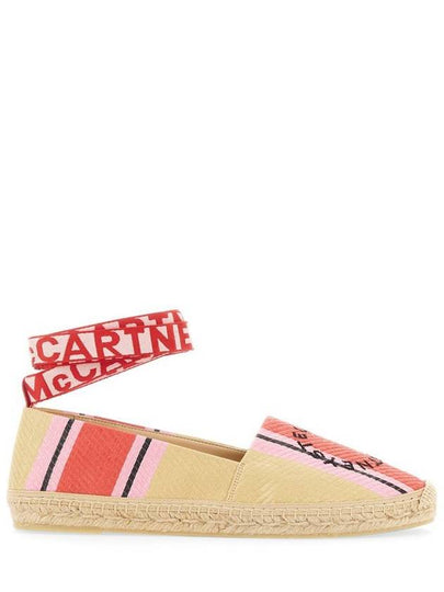 Gaia Striped Raffia Espadrille Natural - STELLA MCCARTNEY - BALAAN 2