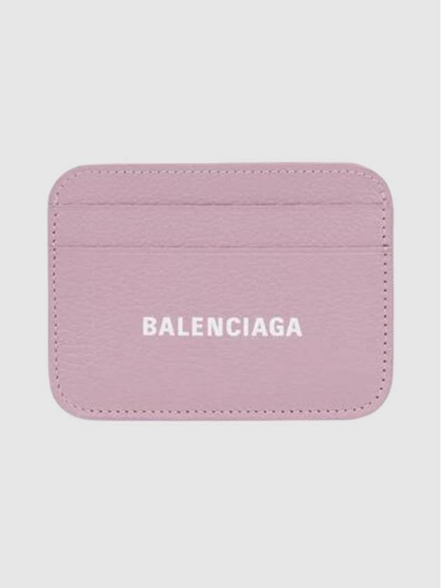 Cash Logo Card Wallet Powder Pink - BALENCIAGA - BALAAN 7