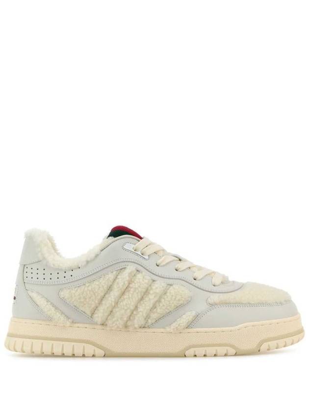 Re Web Wool Low Top Sneakers White - GUCCI - BALAAN 2