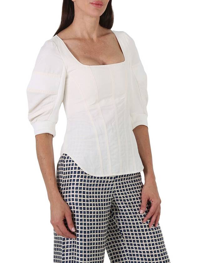 Stella Mccartney Ladies Fiona Puff-sleeve Blouse, Brand Size 42 (US Size 8) - STELLA MCCARTNEY - BALAAN 2