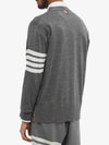 Men's Sustainable Classic Diagonal Wool Cardigan Medium Grey - THOM BROWNE - BALAAN 4