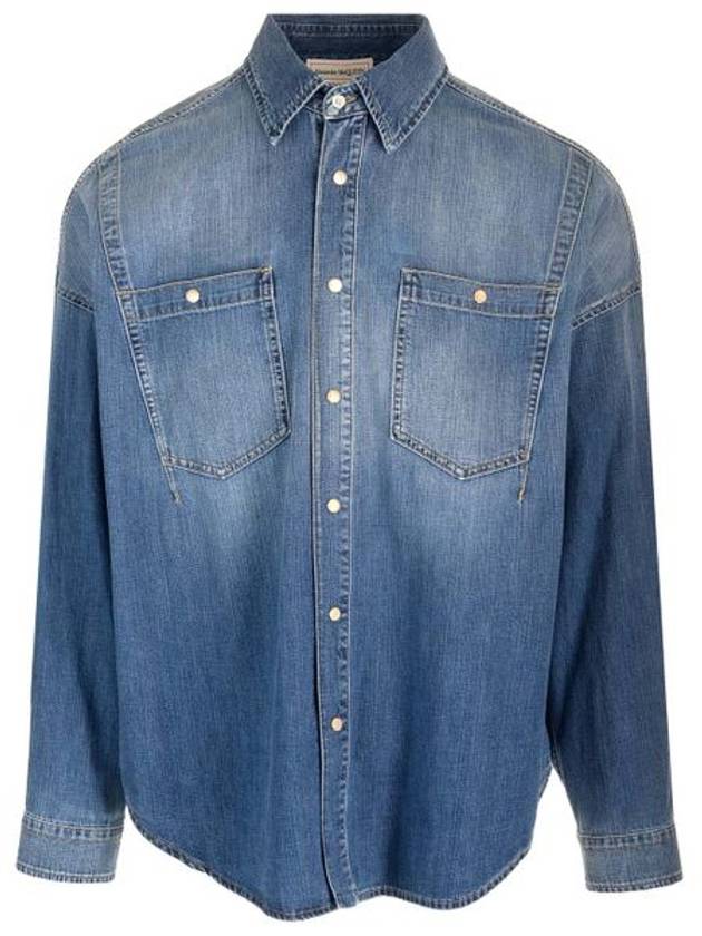 ALEXANDER MCQUEEN ALEXANDER MCQUEEN DENIM SHIRT - ALEXANDER MCQUEEN - BALAAN 1