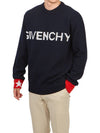Sweater BM90QP4YH4 409 NAVY RED - GIVENCHY - BALAAN 5