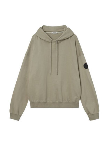 Embroidered Logo Hoodie Beige - HARDGEAR APPAREL - BALAAN 1