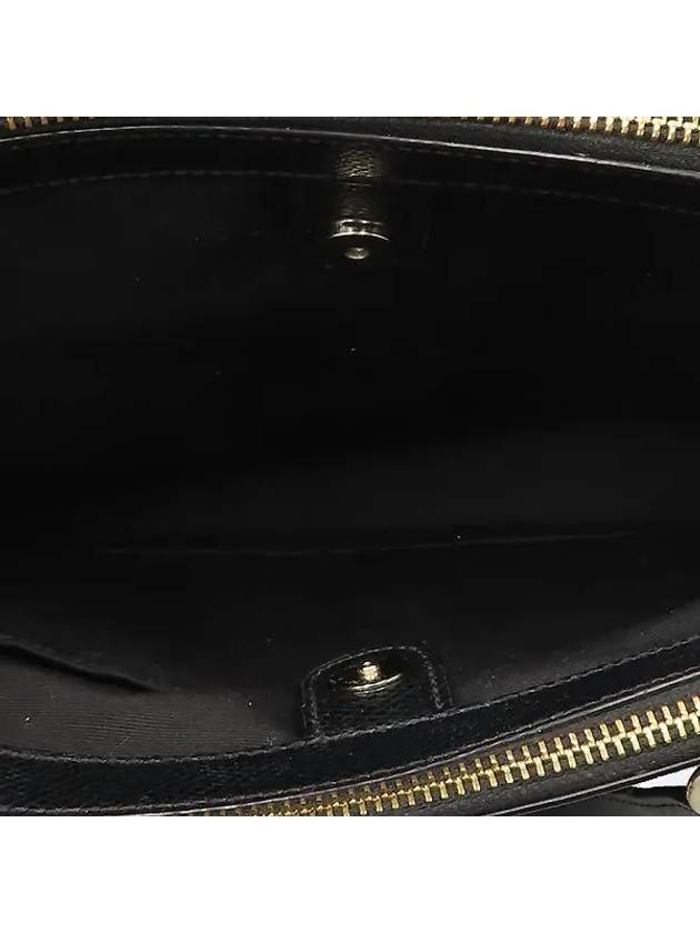 F36704 Mini Christie Carryall Black Leather Gold Logo Decorated Tote Bag - COACH - BALAAN 4