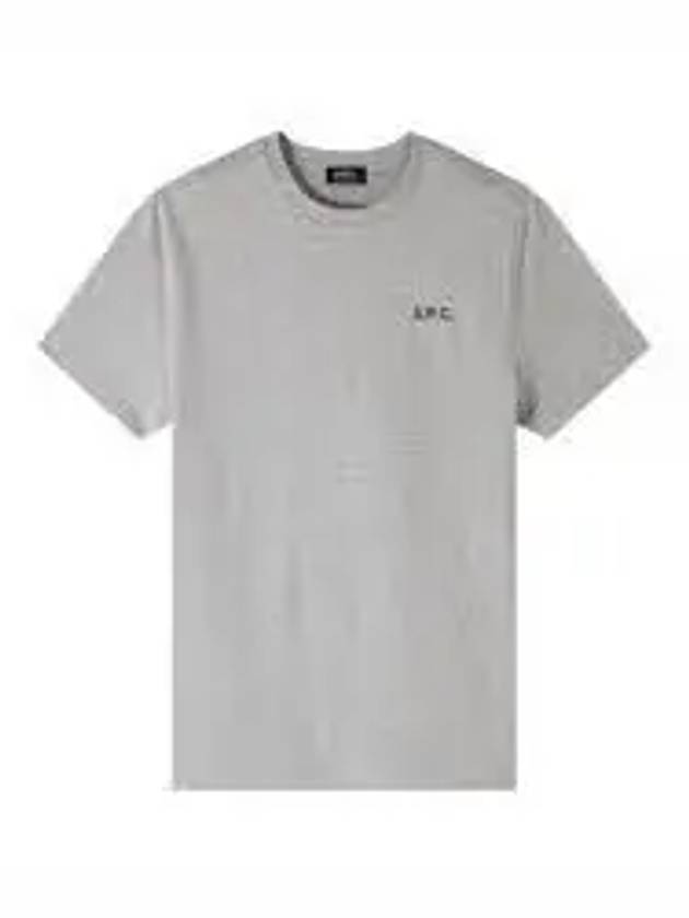 Wave Short Sleeve T-Shirt Heather Pale Grey - A.P.C. - BALAAN 2