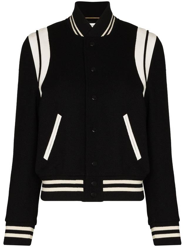 Teddy Jacket In Wool Black - SAINT LAURENT - BALAAN 2