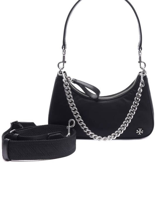 Mercer Nylon Chain Small Shoulder Bag Black - TORY BURCH - BALAAN 2