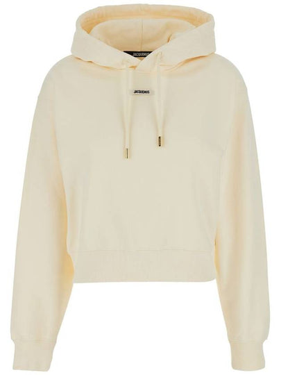 Le Sweatshirt Gros Grain Cotton Hoodie Light Beige - JACQUEMUS - BALAAN 2