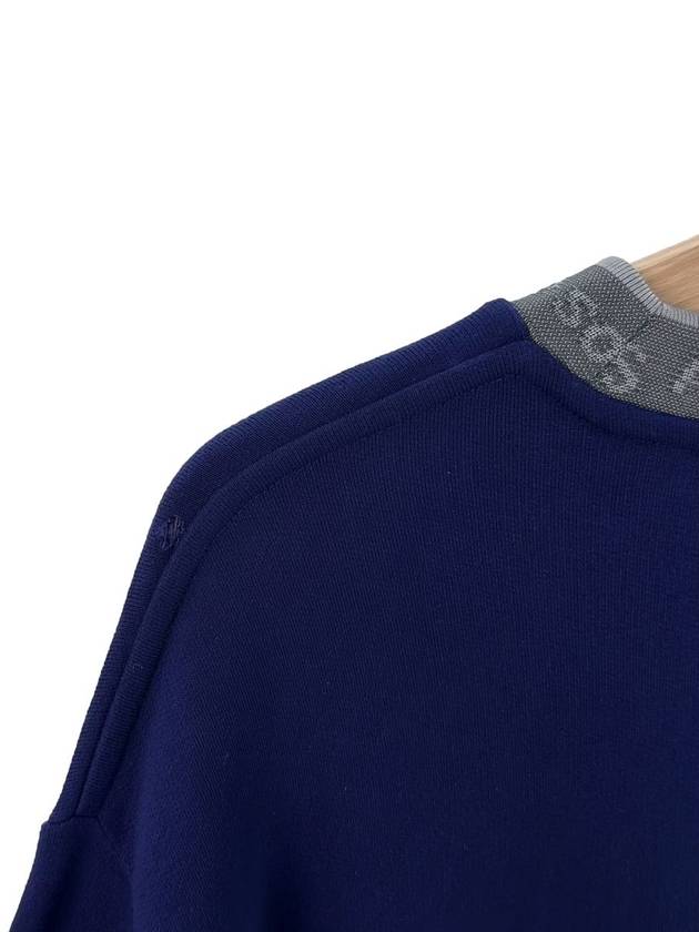 XS Men s Full Tone Neck Logo Overfit Sweatshirt Navy - ACNE STUDIOS - BALAAN 5