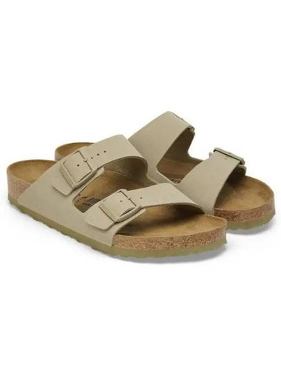 Arizona Birko-Flor Slippers Faded Khaki - BIRKENSTOCK - BALAAN 2