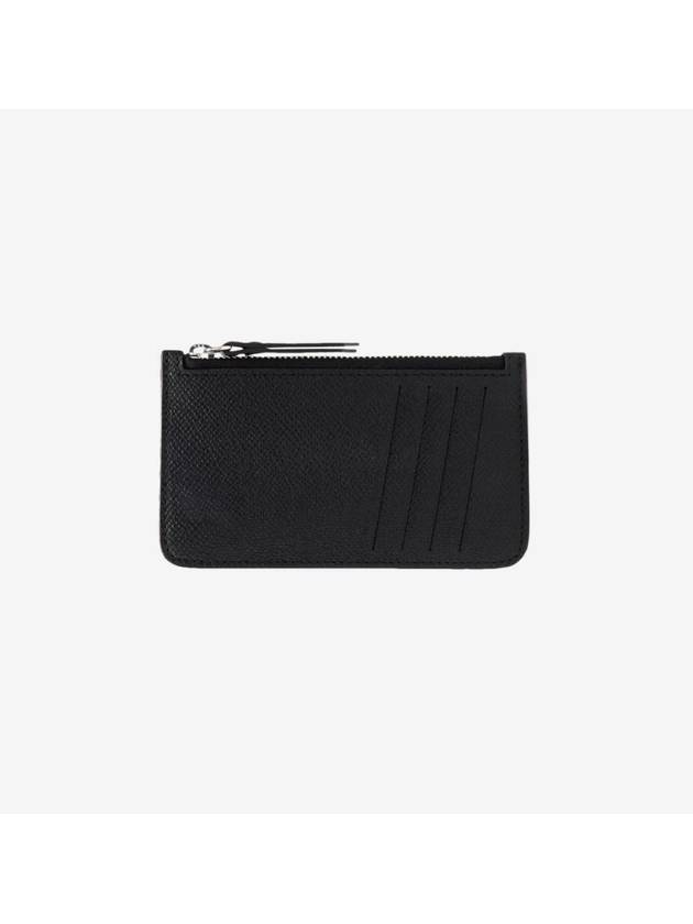 Stitch Zipper Card Wallet Black - MAISON MARGIELA - BALAAN 4