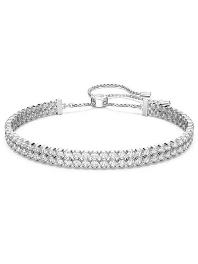 Matrix Tennis Round Cut Rhodium Plated Bracelet Silver - SWAROVSKI - BALAAN 2