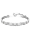 Matrix Tennis Round Cut Rhodium Plated Bracelet Silver - SWAROVSKI - BALAAN 3