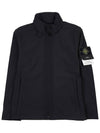 Soft Shell RE Dye Technology Light Weight Zip-up Jacket Black - STONE ISLAND - BALAAN 2