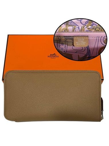 Appsong Silk Zipper Long Wallet CHAI - HERMES - BALAAN 1