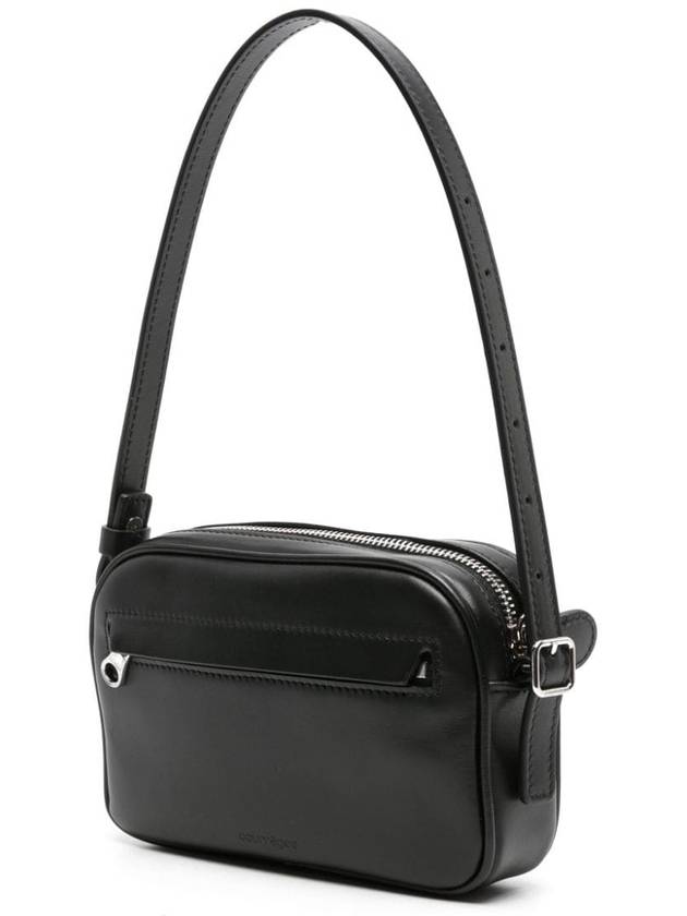 Camera Slim Leather Shoulder Bag Black - COURREGES - BALAAN 4