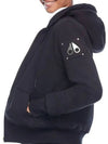 Classic Bunny Zip Up Hoodie Black - MOOSE KNUCKLES - BALAAN 8