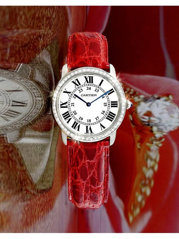 Ronde Solo Diamond Women s Quartz Watch - CARTIER - BALAAN 3