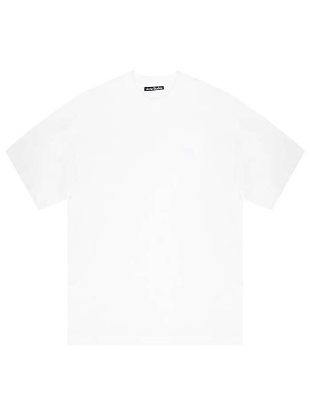 Face Patch Short Sleeve T-Shirt White - ACNE STUDIOS - BALAAN 2