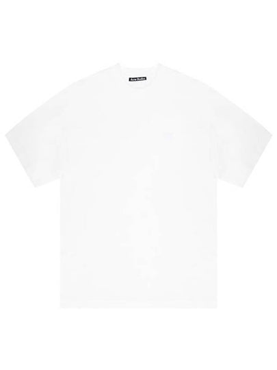 Face Patch Short Sleeve T-Shirt White - ACNE STUDIOS - BALAAN 2