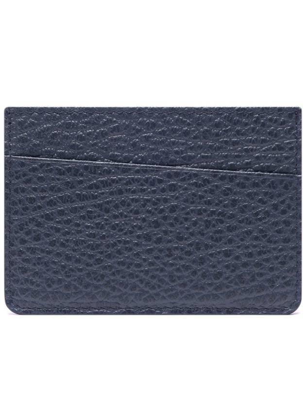 Grain Leather Stitch Card Wallet Navy - MAISON MARGIELA - BALAAN 5