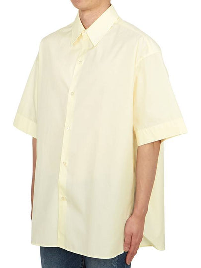 Men's Short Sleeve Shirt SORONO SNM 883 PARCHMENT - STUDIO NICHOLSON - BALAAN 2