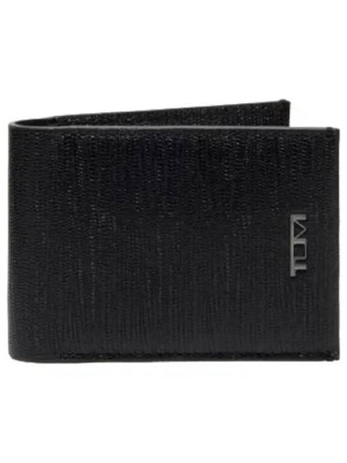 Nassau Bifold Card Case Black Emboss Wallet - TUMI - BALAAN 1