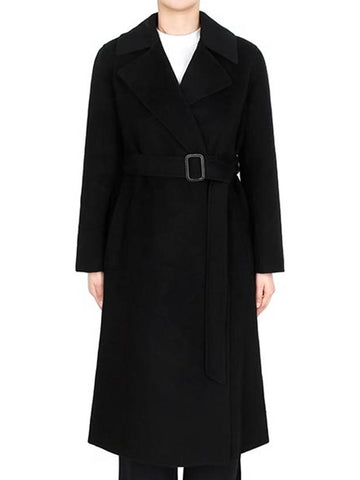 Black Manu Wool Coat 013 - MAX MARA - BALAAN 1