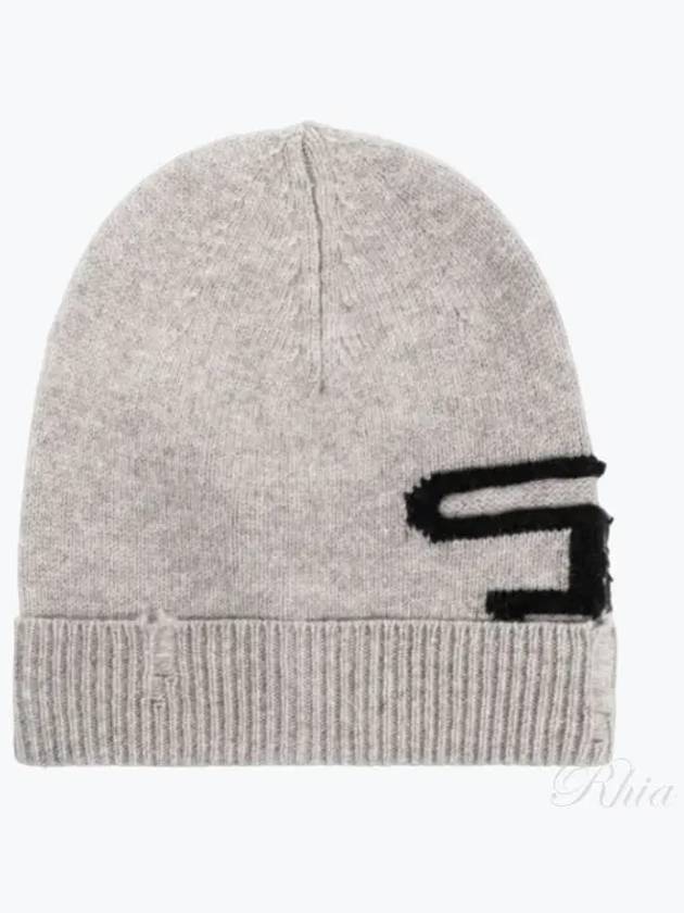 K-Peel Logo Intarsia Beanie Grey - DIESEL - BALAAN 2