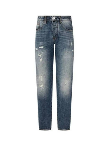 Men s Destroyed Tapered Jeans Blue 271203 - ARMANI EXCHANGE - BALAAN 1