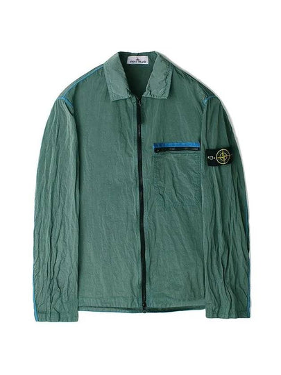 Nylon Metal Econyl Regenerated Zip-Up Jacket Green - STONE ISLAND - BALAAN 2