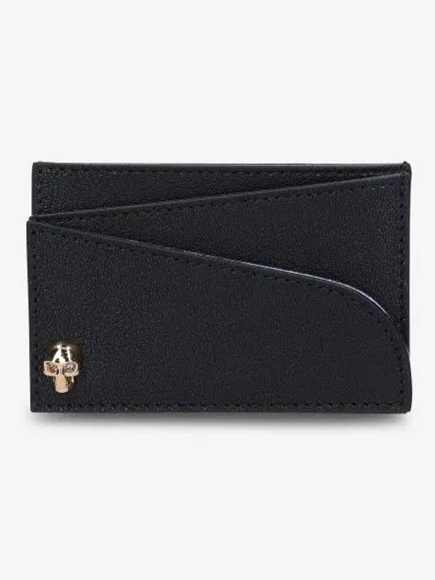 Logo Print Skull Card Wallet Black - ALEXANDER MCQUEEN - BALAAN 2