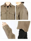 Felt Wool Alpaca Overshirt Jacket Dust - RICK OWENS - BALAAN 4