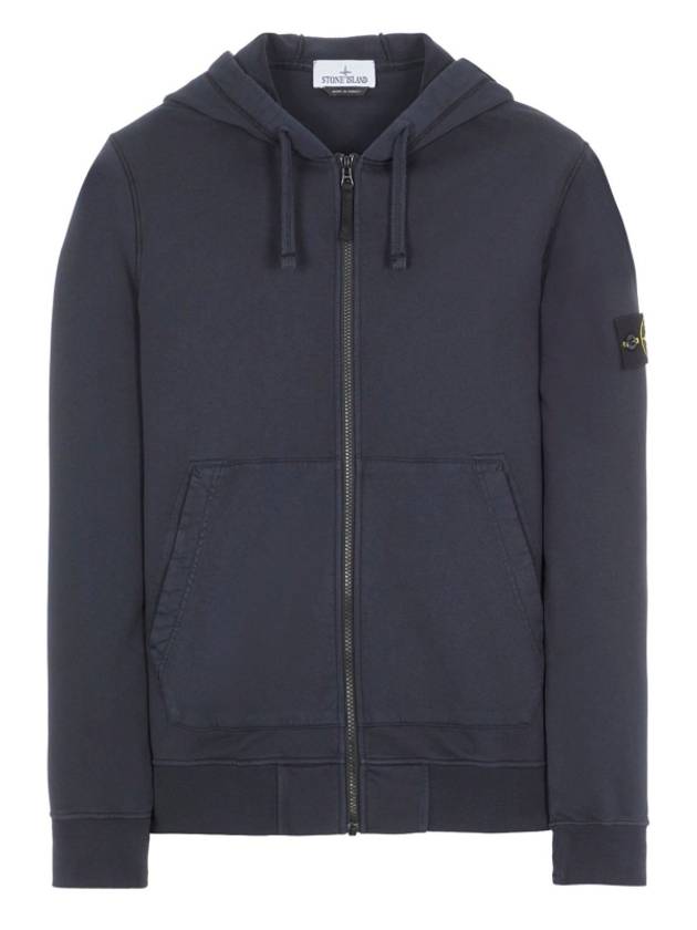 Wappen Patch Cotton Hooded Zip Up Navy - STONE ISLAND - BALAAN 2