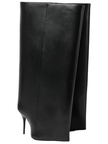 New Wander Leather Heel Long Boots Black - BALENCIAGA - BALAAN 1