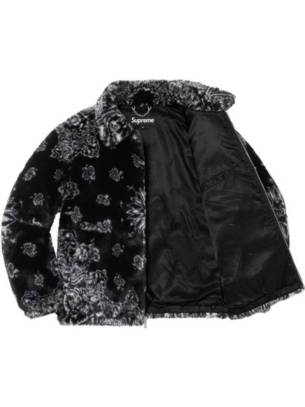 Bandana Faux Fur Bomber Jacket Black Bomber Jacket Brown - SUPREME - BALAAN 3